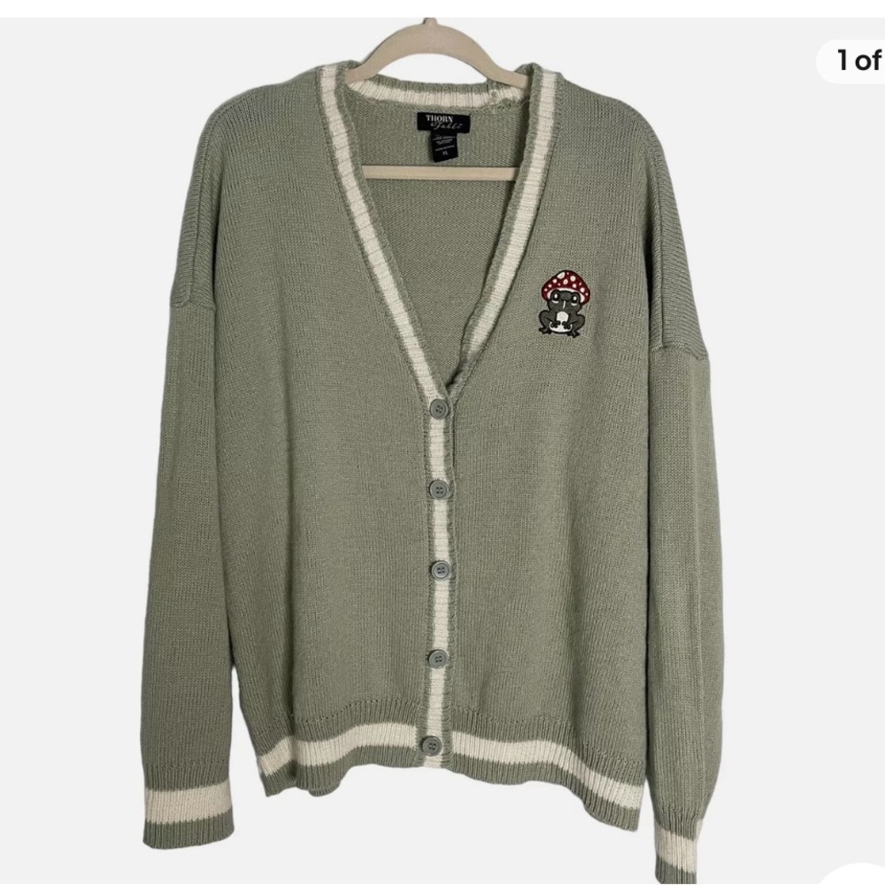 Thorn and Fable size M Frog Cardigan
